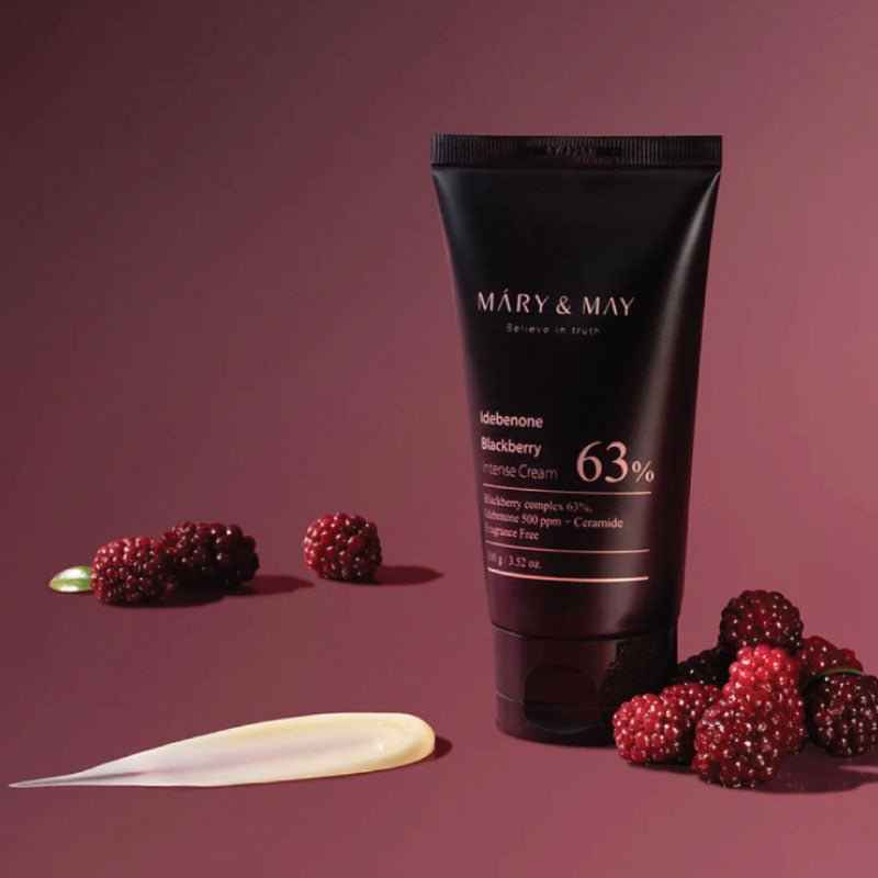 IDEBENONE BLACKBERRY INTENSE CREAM  crème hydratation intense mary & may - Karenation