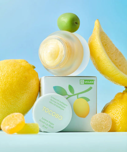 LEMON SUGAR SCRUB LIP MASK  Gommage masque au citron tocobo - Karenation